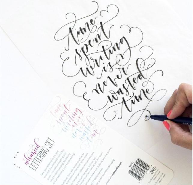 Produktbild Tombow Lettering-Set für Einsteiger (Schwarz, 6 x)