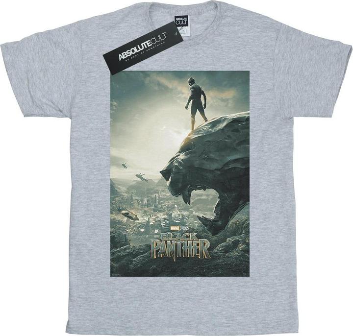 Black Panther Poster TShirt Jungen