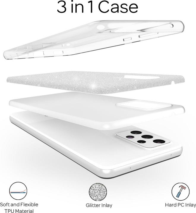 Produktbild Nalia Glitzer Handyhülle (Samsung Galaxy A52)