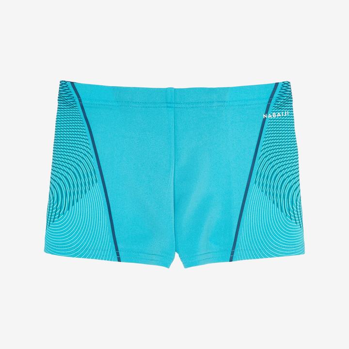 Nabaiji Badehose Boxer Jungen - 500 Fitib Anoi türkis (10, 11, 12)