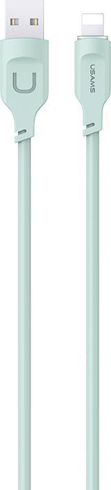 Actual product image Usams Cable lightning Fast Charging 2.4A Lithe Series 1.2m zielonygreen SJ565USB (1.20 m, USB 3.0)