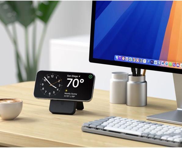 Produktbild Satechi OntheGo Magnetic Qi2 Powerbank Stand 10000 mAh Black (10000 mAh)