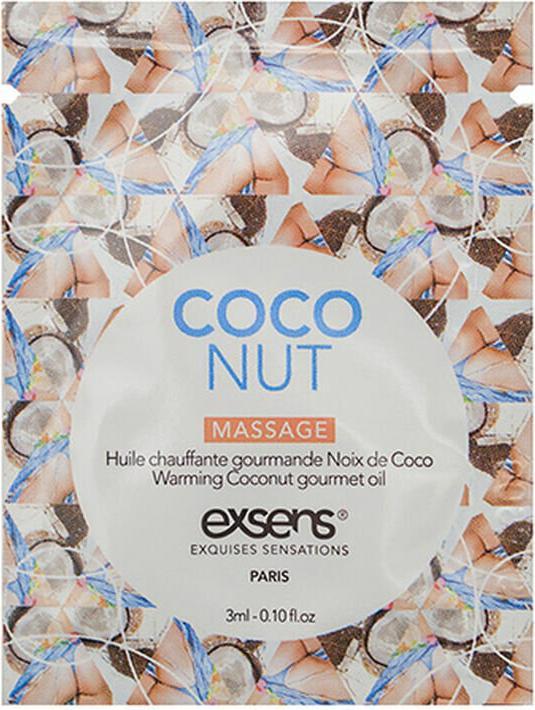 Produktbild Exsens Warming Gourmet Massage Oil Coconut Sachet - 3 Ml (3 ml)