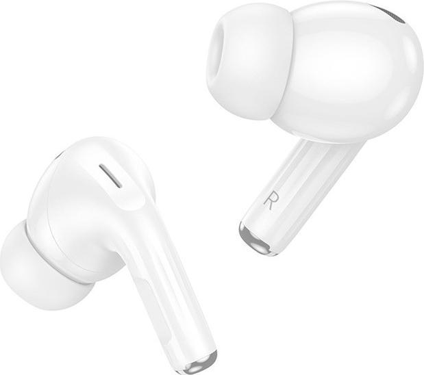 Immagine prodotto Hoco - Wireless Earbuds (EW56 Plus) - Active Noise Cancelling, Bluetooth 5.3 - White (ANC, 4 h, Senza fili)