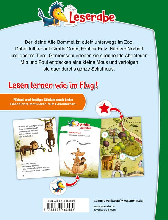 Produktbild Ravensburger Leserabe - Sonderausgaben: Lustige Tiergeschichten zum Lesenlernen (Deutsch, Manfred Mai, Frauke Nahrgang, Patrick Wirbeleit, Stefanie Reich, 2024)