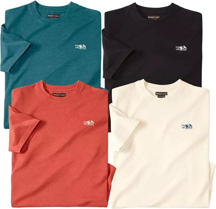Atlas For Men Raid XTrem TShirt Rundhalsausschnitt (4erPack) (L)