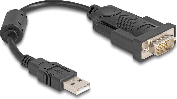 Delock Adapter USB 2.0 Type-A to 1 x serial RS-232 D-Sub 9 pin plug 0.25 m (0.25 m)
