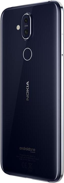 Actual product image Nokia 8.1 (64 GB, Blue, 6.18", Hybrid Dual SIM, 13 Mpx, 4G)