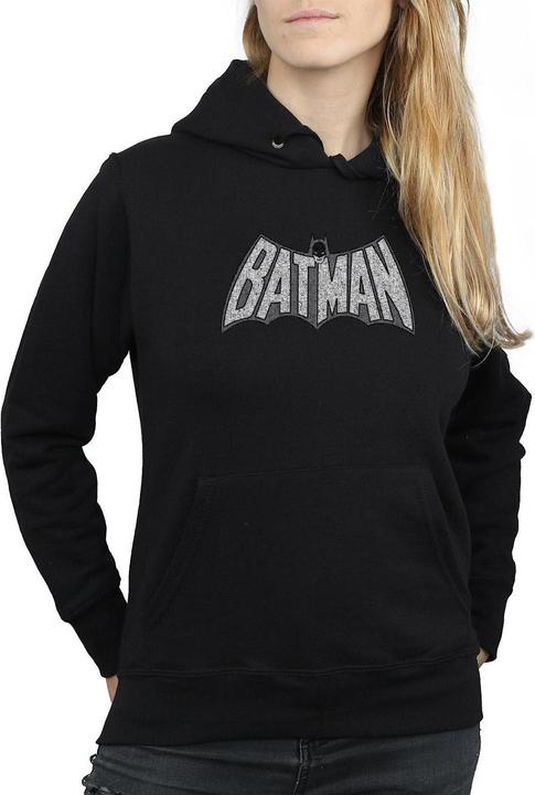 Image du produit - Sweat à capuche BATMAN RETRO CRACKLE LOGO - Femme (XL)