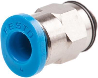 Actual product image Festo Push-in Fitting, Male M5, 4mm (Pipe fitting)