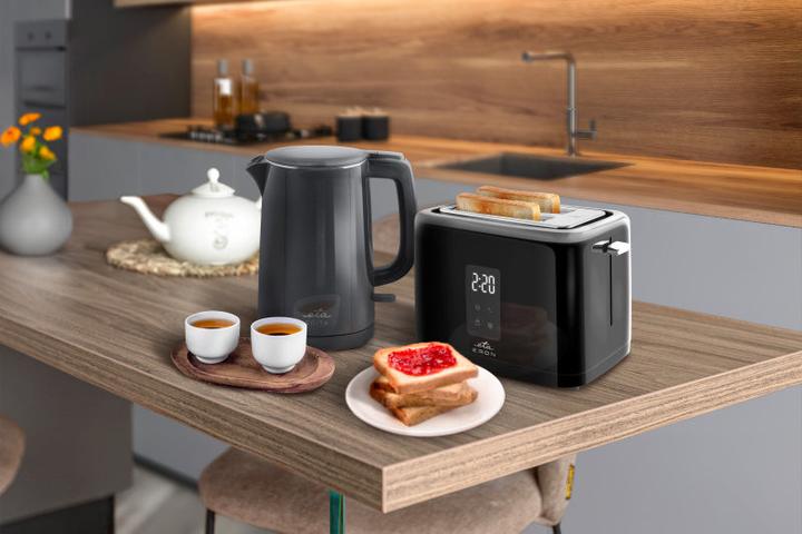 Image du produit ETA Kettle | 859590020 EDITA | Electric | 2200 W | 1.5 L | Stainless steel | 360° rotational base | Gray (1.50 l)