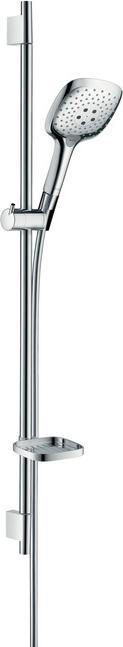 Produktbild hansgrohe HG Brauseset RAINDANCE SELECT E 150 3jet Bsta Unica'S Puro 900mm weiss/chrom