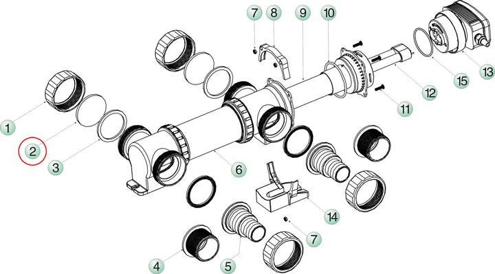 Image du produit SunSun CUV 7éme Série Pièce détachée Verre Indicateur Stérilisateur UV Clarificateur Bassin