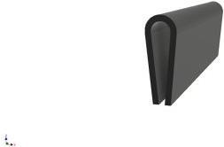 Actual product image Rs Pro EPDM Edge Protector18mm x 6.5mm