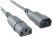 Actual product image Bachmann Power Cord C14 to C13 grey, Extension Cable (1.50 m, C14, C13)