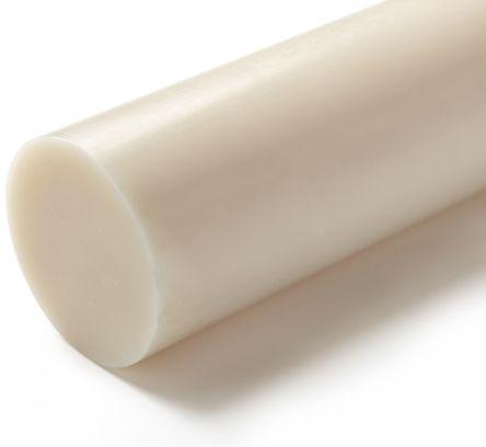 Actual product image Rs Pro Cast nylon 6 plastic rod stock,500x65mm