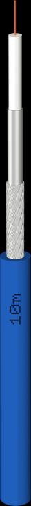 Immagine prodotto Megasat 100205 cavo coassiale flessibile alto blu (75 dB, Cavi antenna)
