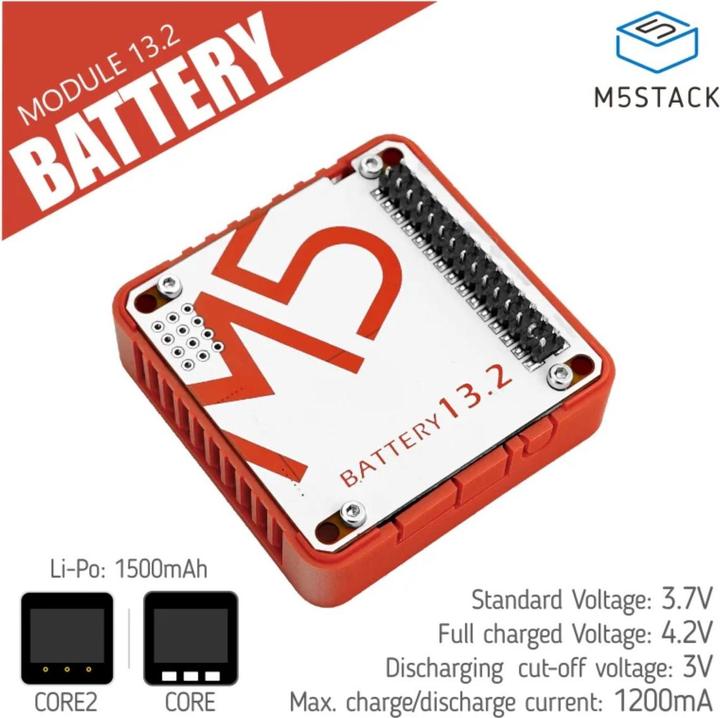Immagine prodotto M5Stack Modulo batteria 13.2 1500 mAh