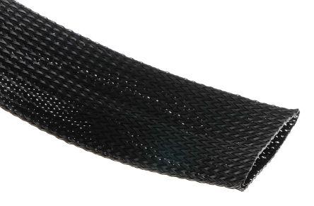 Image du produit Rs Pro Manchon tressé extensible noir, 40 mm (Gaines pour câbles, 500 cm)