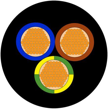 Produktbild Rs Pro H07RNF 3 core 4mm rubber cable 100m (13.50 m)