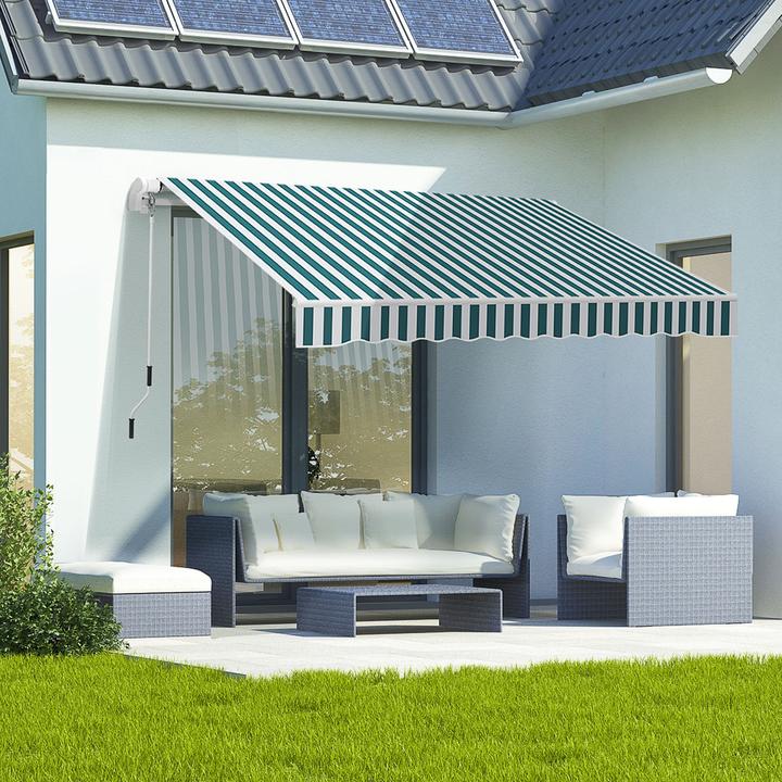 Produktbild Outsunny Gelenkmarkise mit Handkurbel (2.45 m)