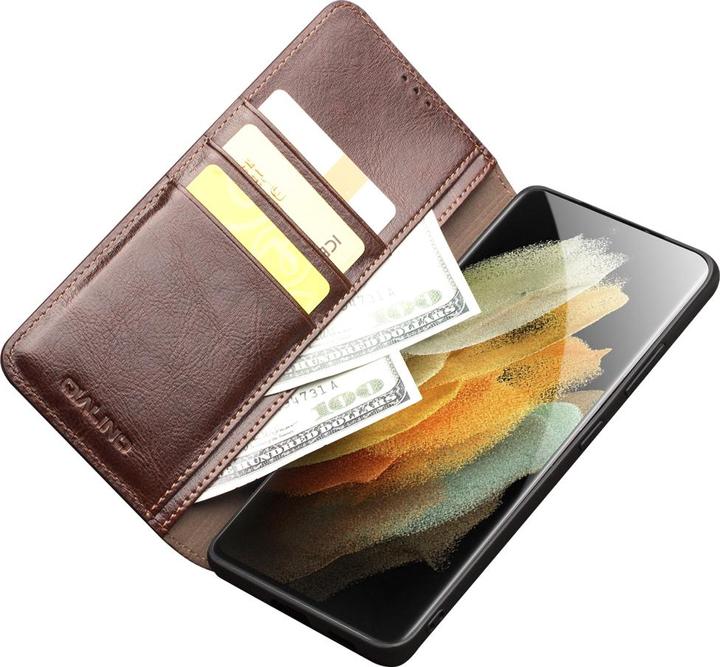 Image du produit QiAlino Fourre Flip cuir véritable (Samsung Galaxy S23 Ultra)