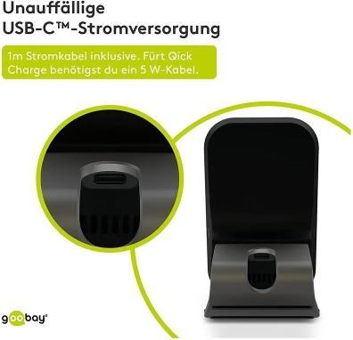 Produktbild Goobay Tisch Schnellladegerät (10 W)