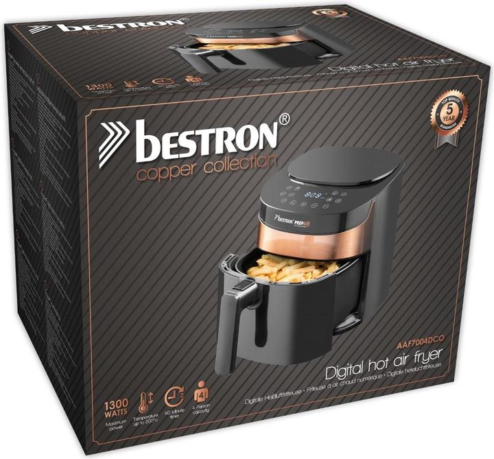 Image du produit Bestron Friteuse à air chaud 4 litres, cuivre