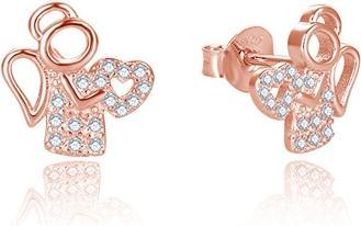 Beneto Tender bronze angel earrings AGUP2666-ROSE (L)