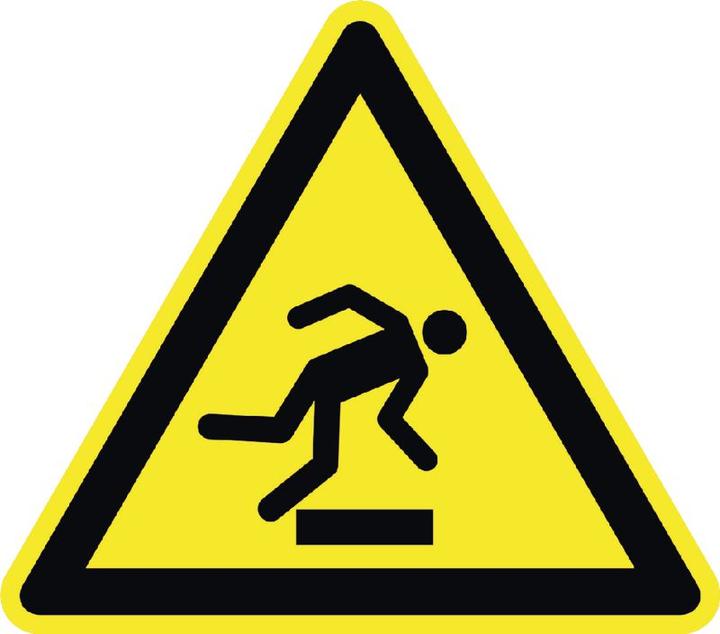 Produktbild BRW Warnschild Stolpergefahr - 10 cm