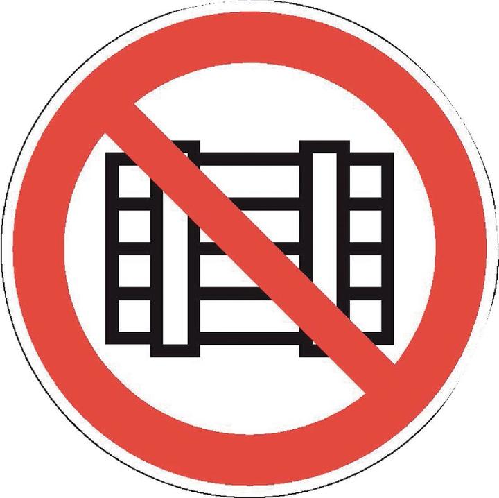 Image du produit BRW Panneau d'interdiction ne rien déposer ou stocker - Ø 20 cm