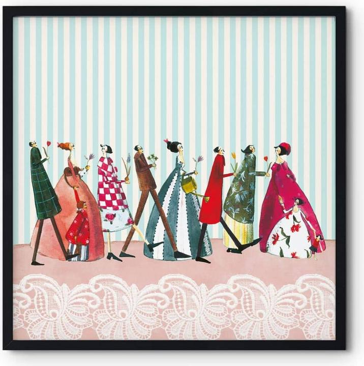 Produktbild Trenddeko Leffler - Familienbesuch (100 x 100 cm)