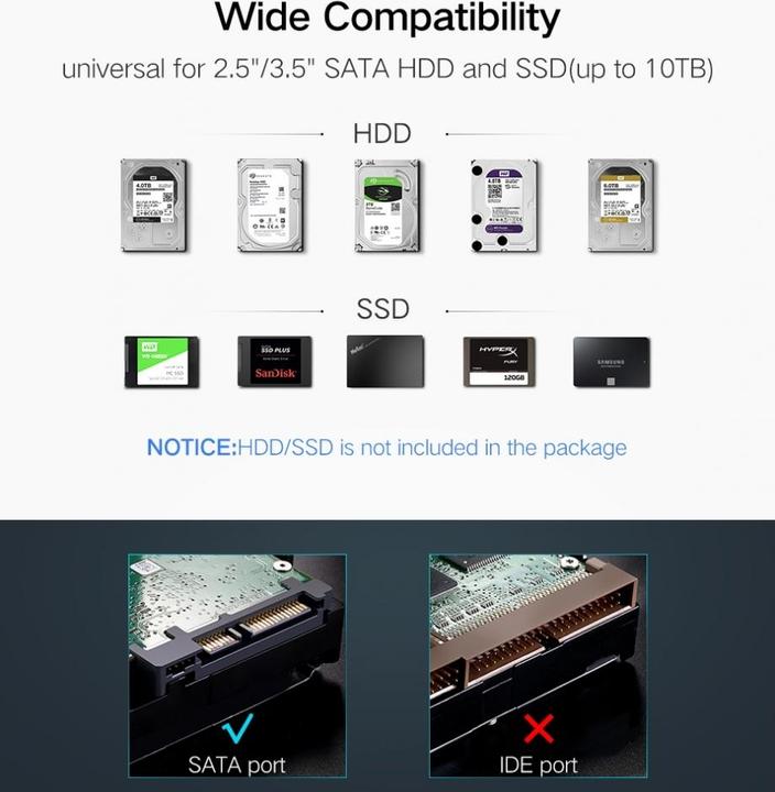 Actual product image Ugreen HDD Hard disk drive (2.5")