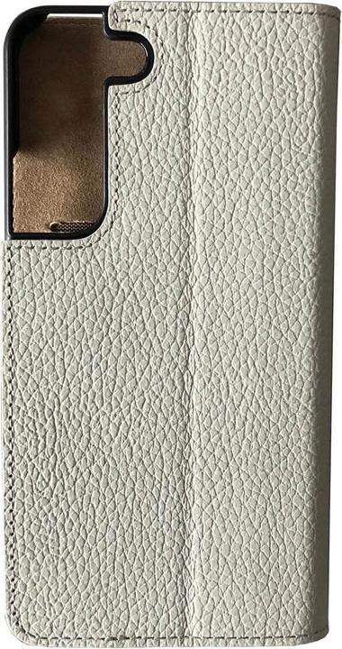 Actual product image Mike Galeli Book cover genuine leather Marc light grey (Samsung Galaxy S22+)