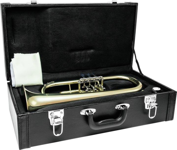 Dimavery FH-310D Bb flugelhorn rotary valve (Flugelhorn, Rotary valve, B flat major)
