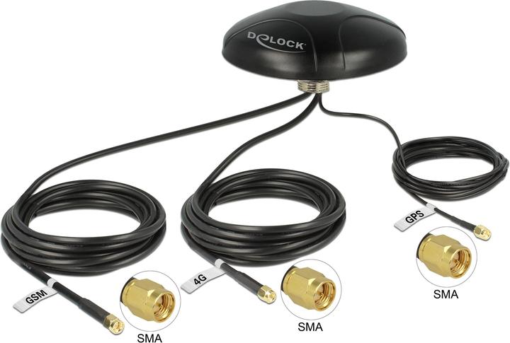 Delock LTE/GMS/GPS 3in1 Antenne