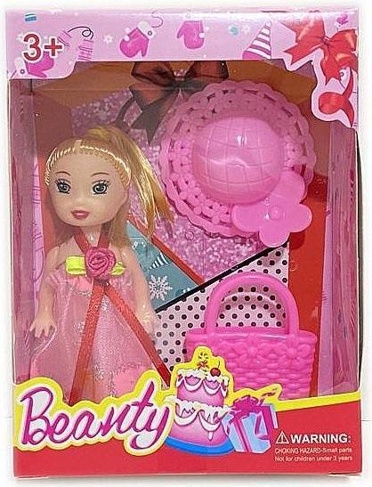 Actual product image Adar 7 cm grosse Minipuppe mit Hut und Tasche