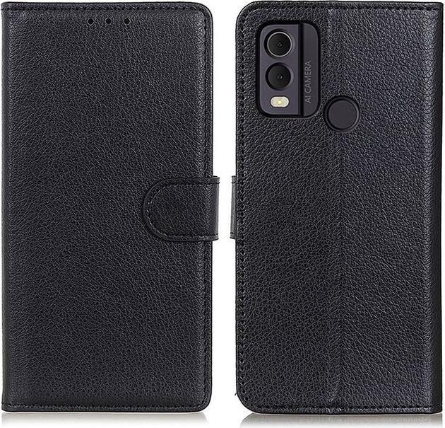 Actual product image MU Classic Litchi Leather Bookcover Series (Nokia C22)