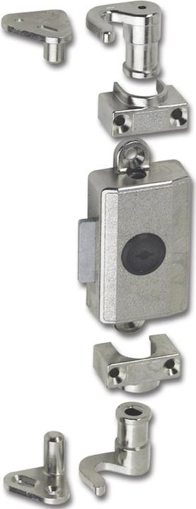 Produktbild Junie ASS 7581 Zylinder-Drehstangenschloss Dornmass 20 mm, Zamak vernickelt