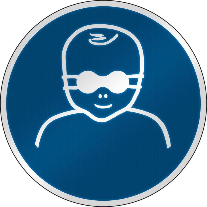 Actual product image Brady ISO safety shield - Protect small children with largely opaque eye shields
