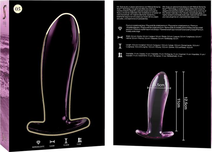 Produktbild Ibiza NEBULA SERIES BY ™ - MODELL 5 ANALPLUG BOROSILIKATGLAS 12,5 X 3,5 CM ROSA