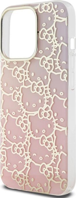 Produktbild Hello Kitty HKHCP15XHCHPEP iPhone 15 Pro Max 6.7" różowy/pink hardcase IML Gradient Electrop Crowded (Apple iPhone 15 Pro Max)