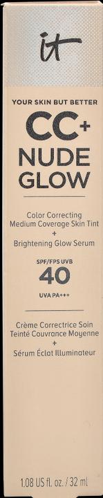 Actual product image It Cosmetics CC+ Nude Glow Correct. Illum. Foundation SPF40 (Neutral Tan)