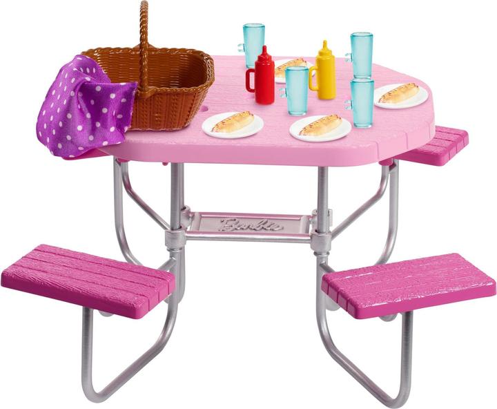 Image du produit Barbie jeu de meubles table de pique-nique d'extérieur