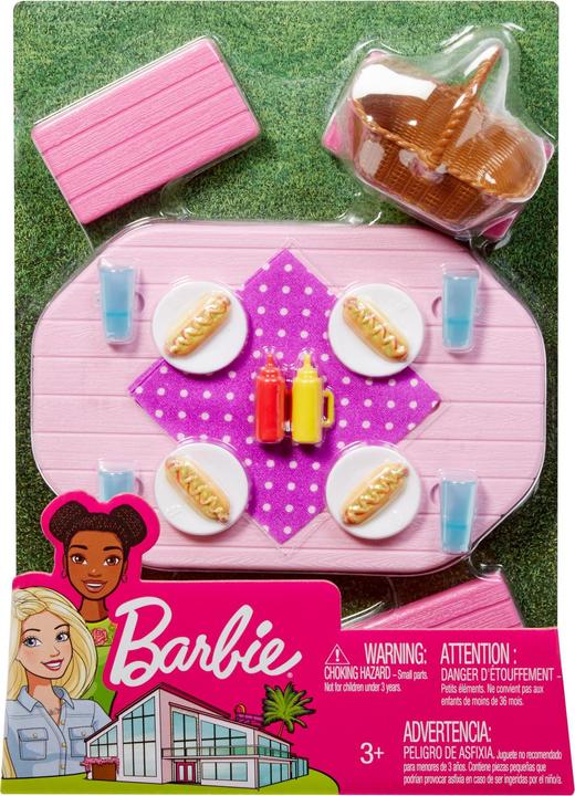 Image du produit Barbie jeu de meubles table de pique-nique d'extérieur