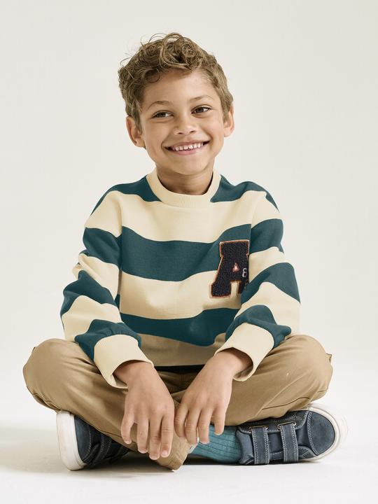 Produktbild Vertbaudet Jungen Sweatshirt mit Frottee-Patch (140)