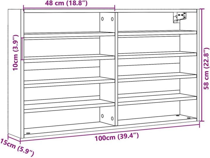 Actual product image VidaXL Display cabinet