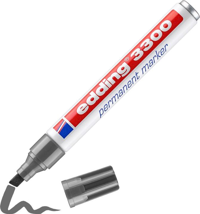 Produktbild Edding Permanentmarker 3300 1-5mm grau (Grau, 5 mm, 1 x)