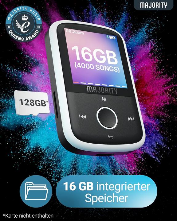 Actual product image Majority MP3 Player Bluetooth mit Laufclip