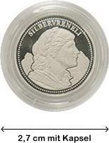 Actual product image Creativations Piccolo Silbervreneli Münze Jahrgang 2024